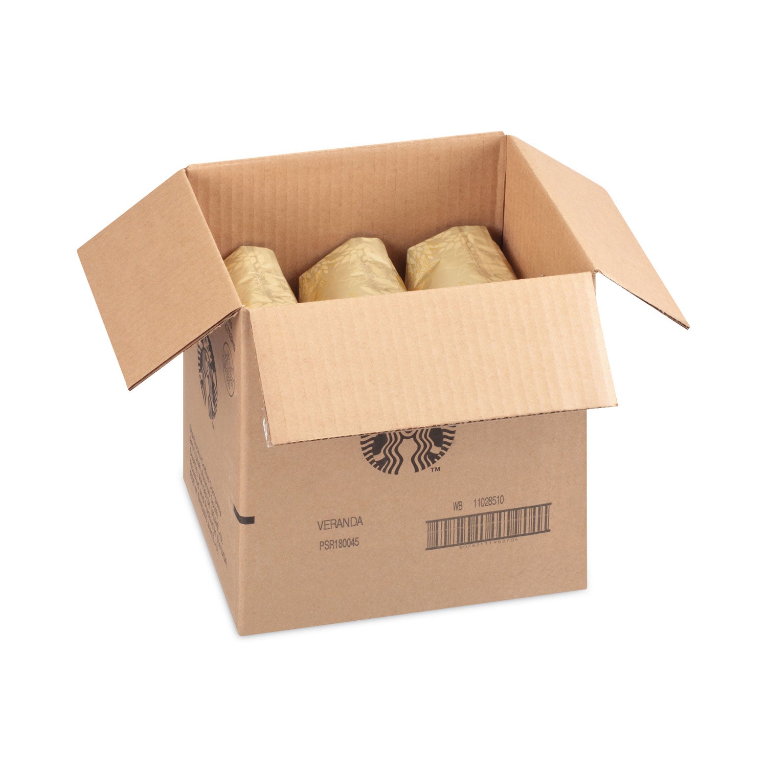 Starbucks VERANDA BLEND Coffee, Whole Bean, 1 lb Bag, 6/Carton